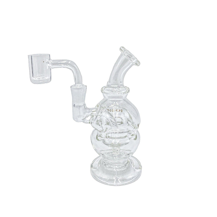 Rock Glass 5" Showerhead Dome Recycler - Toker Supply