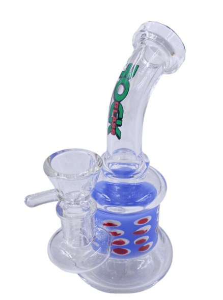 Rock Glass 6" Spotted Mini Bong - Toker Supply