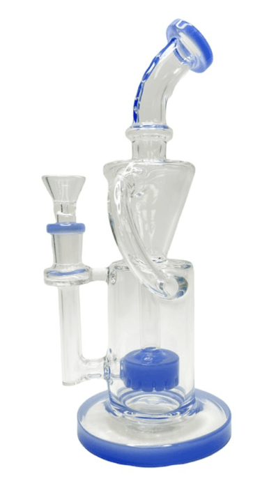 Rock Glass 8" Double Chamber Inline Recycler - Toker Supply
