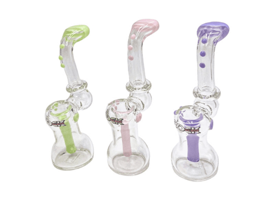 Rock Glass Dotted Bubbler - Toker Supply