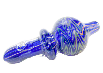 Blue Gold Fumed Carb Cap - Toker Supply