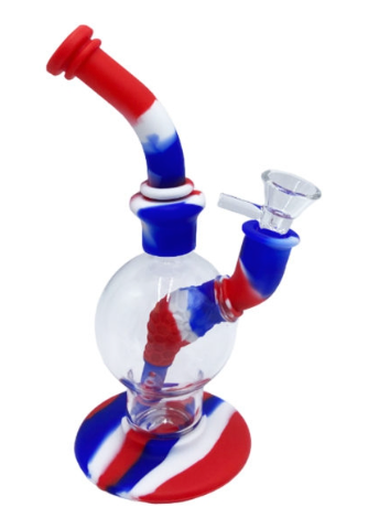 Clear Globe Silicone Bong - Toker Supply