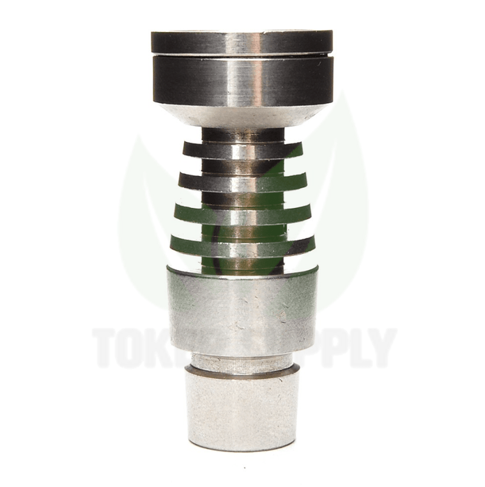 Male 6 Hole 10/14/18mm Domeless Titanium Nail - Toker Supply