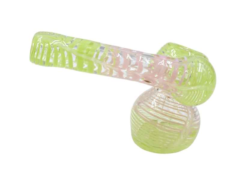 Rock Glass Neon Color Bubbler Pipe - Toker Supply