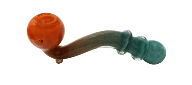 Rock Glass Two Tone Color Sherlock Glass Pipe - Toker Supply