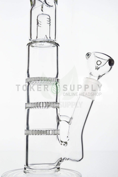 Toker Supply - Triple Honey Comb Perc Water Pipe - Toker Supply