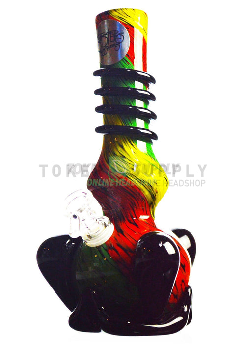 Wide Base Colored Glass Water Pipe