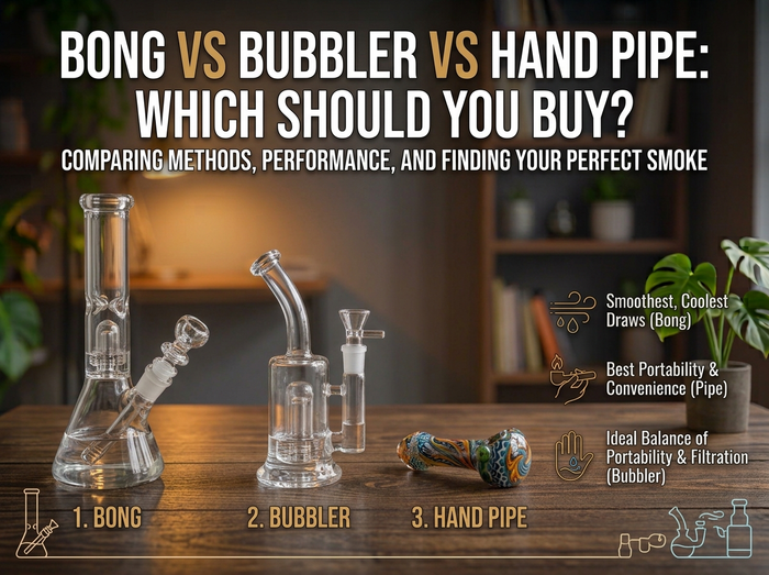 Bong vs Bubbler vs Hand Pipe: Which Should You Buy?