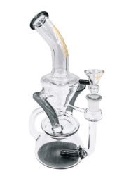 10'' Rock Glass Double Layer Recycler - Toker Supply