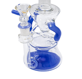 10'' Rock Glass Double Layer Recycler - Toker Supply