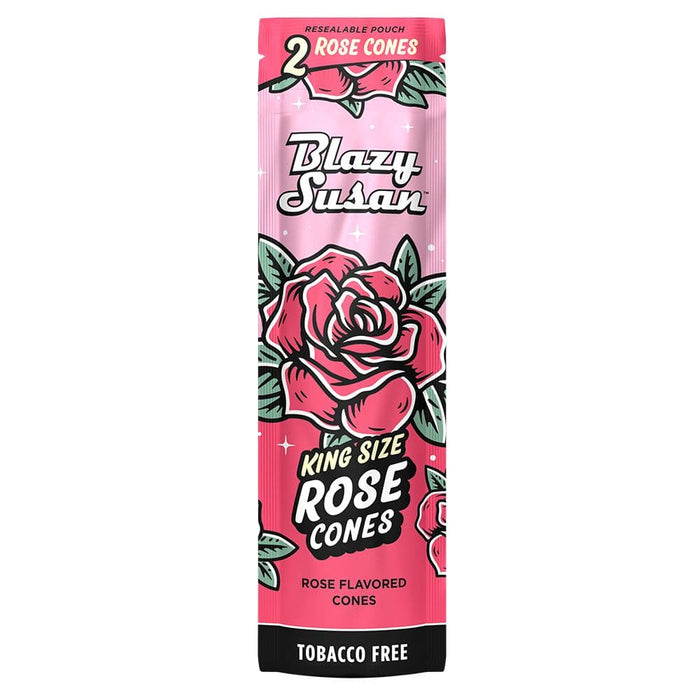 10CT DISPLAY - Blazy Susan Rose Cones - 2PK - Toker Supply