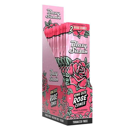 10CT DISPLAY - Blazy Susan Rose Cones - 2PK - Toker Supply