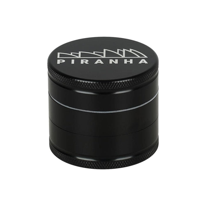 6CT BOX - Piranha Grind-and-Store Aluminum Grinder - 3pc / 2" / Black