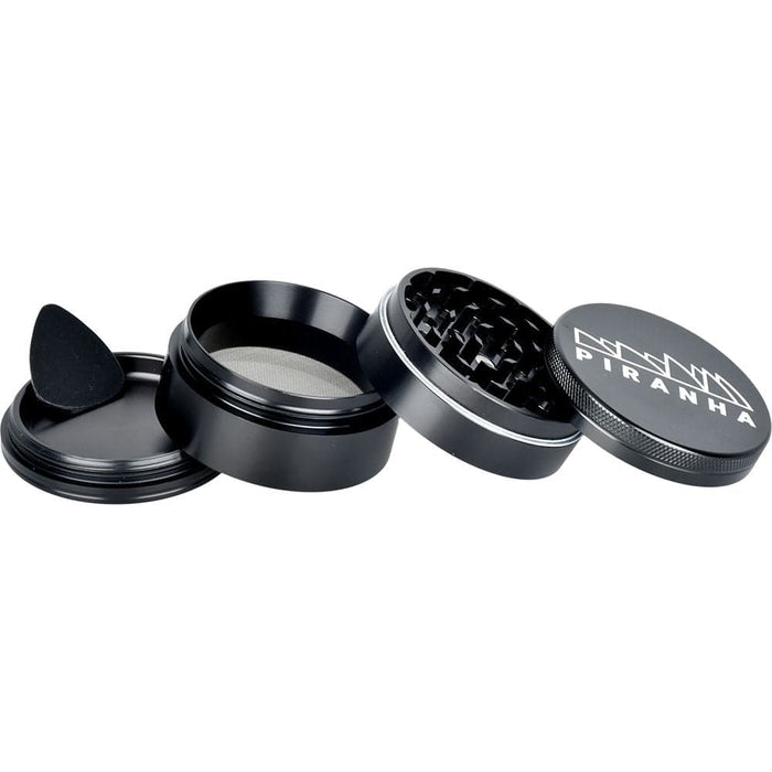 Piranha Pollinator Aluminum Grinder | 4pc | 2.5" - Toker Supply