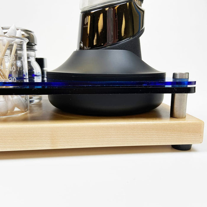 Mini Puffco Dab Rig Station Cleaning Organizer ~ Holds Charger Dock and Hot Knife ~ 8x7, Midnight Blue, Maple ~ for Cannabis Vaporizer - Toker Supply