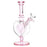 Pulsar Pink Heart Chalice Glass Water Pipe - 9" / 14mm F