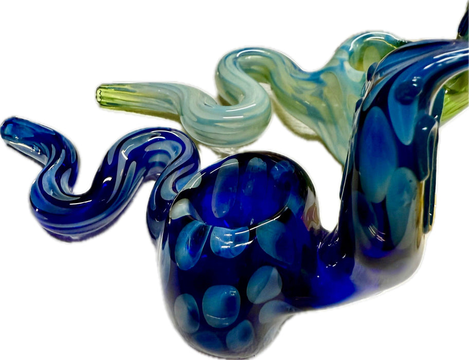 5” COBRA Tobacco Dry Herb Hand Pipe Borosilicate Glass - Colors May Vary - Toker Supply