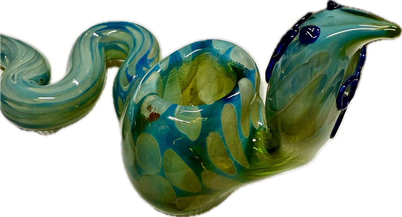 5” COBRA Tobacco Dry Herb Hand Pipe Borosilicate Glass - Colors May Vary - Toker Supply