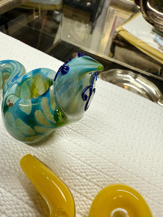 5” COBRA Tobacco Dry Herb Hand Pipe Borosilicate Glass - Colors May Vary - Toker Supply