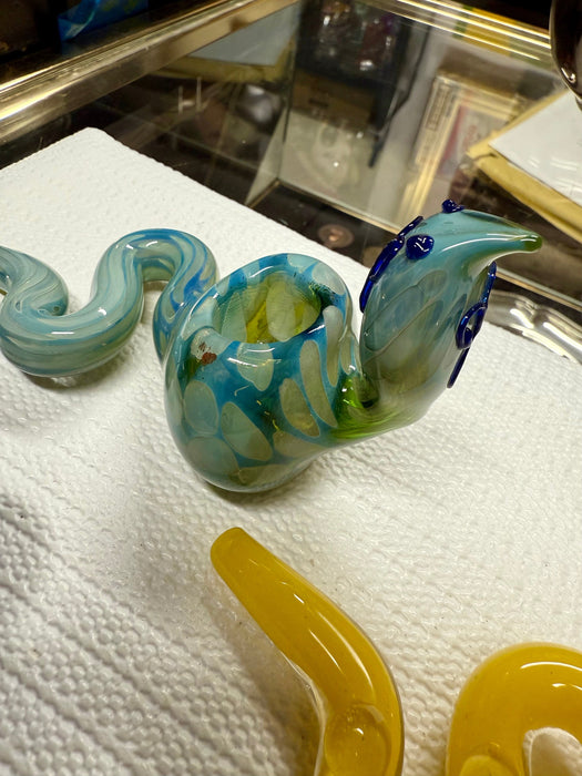 5” COBRA Tobacco Dry Herb Hand Pipe Borosilicate Glass - Colors May Vary - Toker Supply