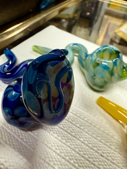 5” COBRA Tobacco Dry Herb Hand Pipe Borosilicate Glass - Colors May Vary - Toker Supply