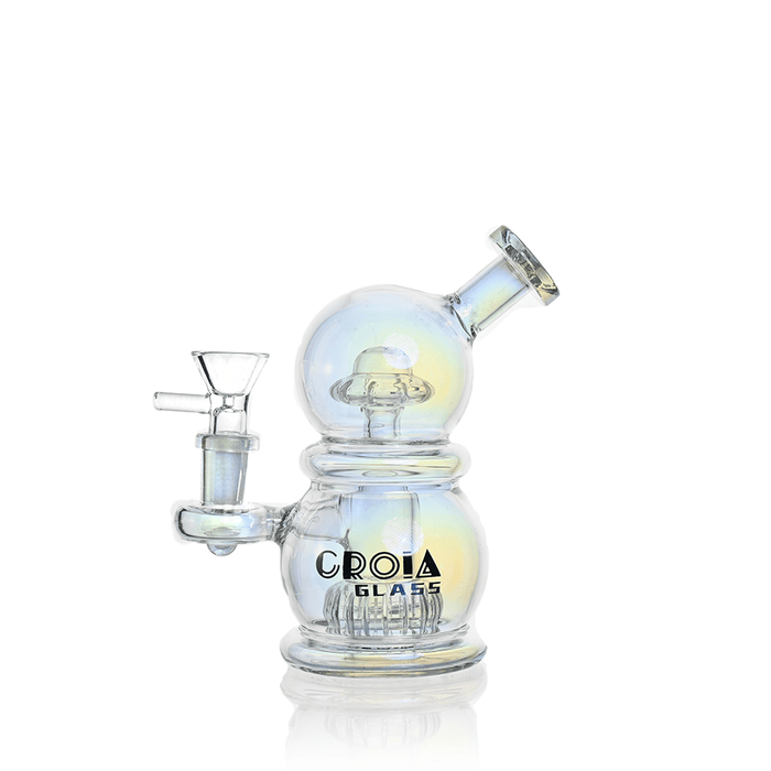 6" Mini Egg Dab Rig with Crown Perc | Croia Glass - Toker Supply
