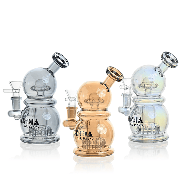 6" Mini Egg Dab Rig with Crown Perc | Croia Glass - Toker Supply