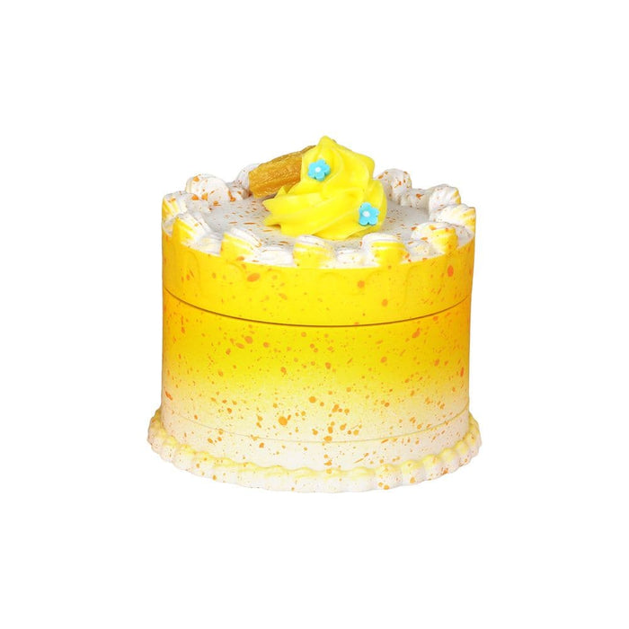 6CT DISPLAY - SeshGear Zinc & Resin Cake Grinder - 3pc / 2.7" / Assorted Styles - Toker Supply
