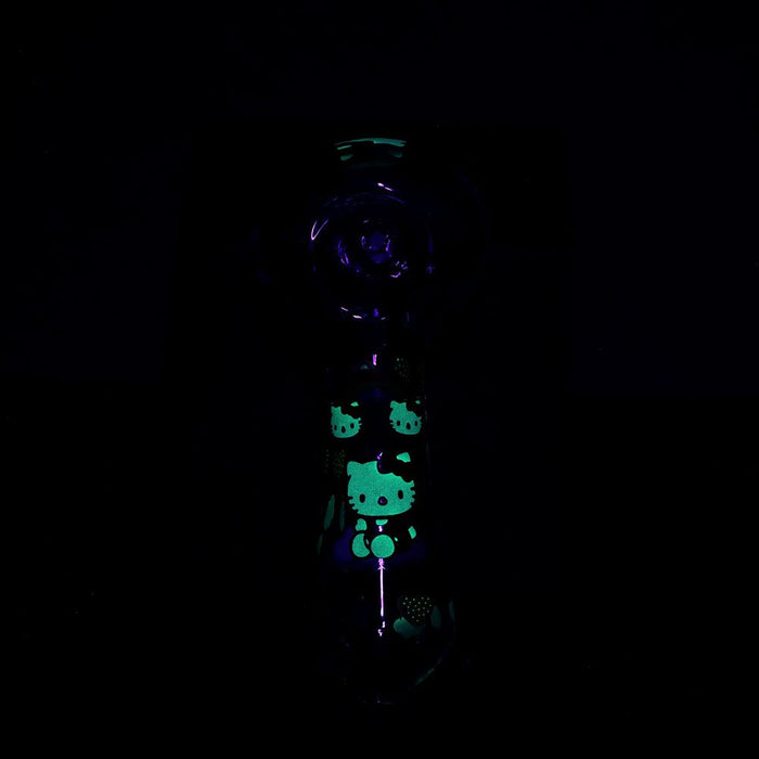3CT BUNDLE - Hello Kitty Glass Spoon Pipe  - 4.5" / Designs Vary
