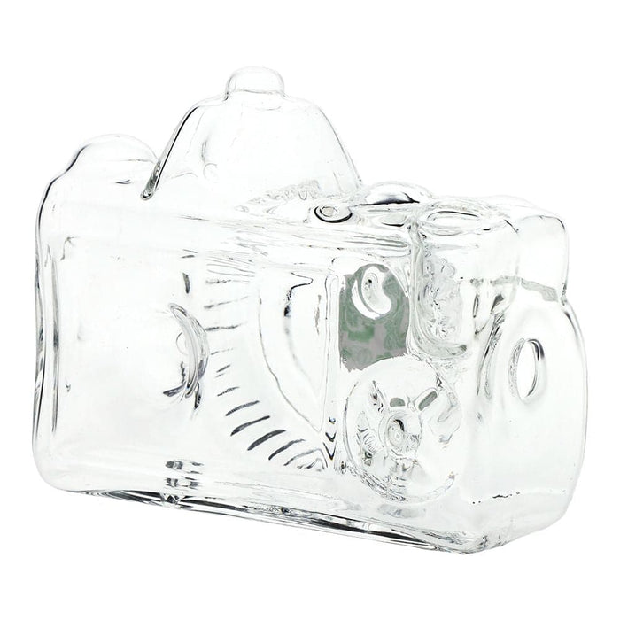 SeshGear Old School Camera Glass Hand Pipe - 3.75" / Clear - Toker Supply