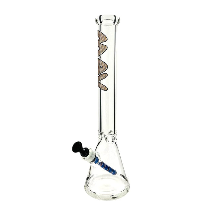 MAV Glass 18" Classic Wigwag Beaker - Toker Supply