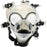 Acrylic Glow In The Dark Curved Steamroller Tube Gas Mask - Toker Supply