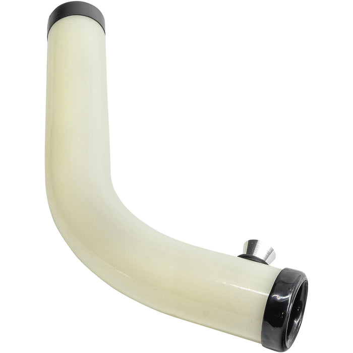 Acrylic Glow In The Dark Curved Steamroller Tube Gas Mask - Toker Supply
