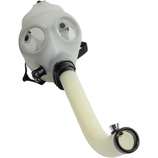 Acrylic Glow In The Dark Curved Steamroller Tube Gas Mask - Toker Supply