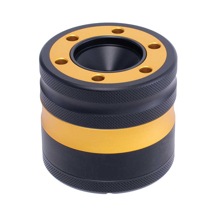 ALUMINIUM GRINDER W/ CONE HOLDER & FUNNEL - Toker Supply