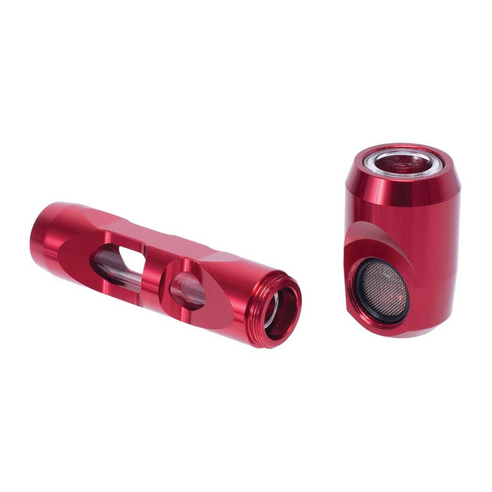 ALUMINUM GLASS SMOKING PIPE - Toker Supply