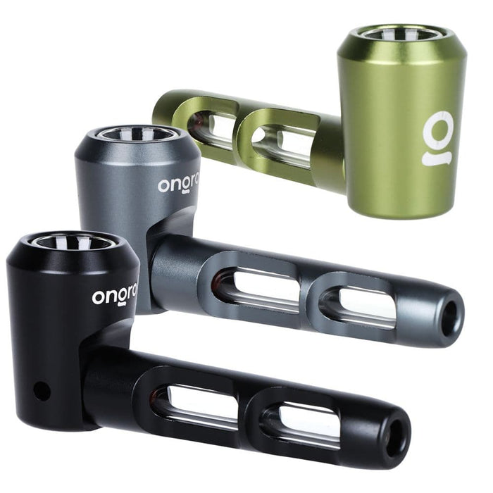 ONGROK Aluminum & Glass Spoon Pipe | 4.25" - Toker Supply