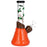 Bats 'n' Ghouls Jack-O-Lantern Glow in Dark Glass Water Pipe - 10" / 14mm F - Toker Supply