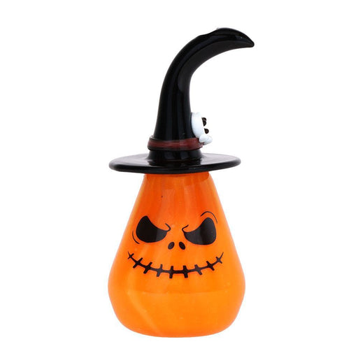 Behold The Pumpkin Witch Glass Hand Pipe - 3.75" - Toker Supply