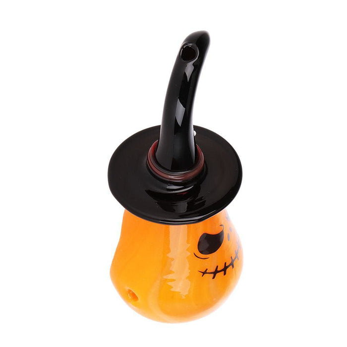 Behold The Pumpkin Witch Glass Hand Pipe - 3.75" - Toker Supply