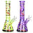 Betsy Beep Neon Beaker Glass Water Pipe - 10" / 14mm F / Colors Vary - Toker Supply
