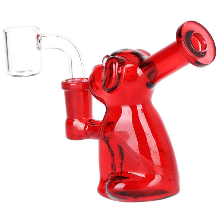 Big Red Dog Glass Dab Rig - 4" / 14mm F - Toker Supply