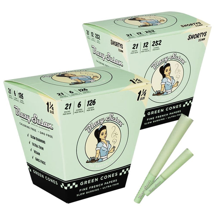 Blazy Susan Green Pre-Rolled Cones | 21ct Display - Toker Supply