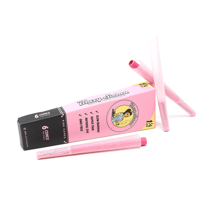 Blazy Susan Pink Paper Cones - Toker Supply