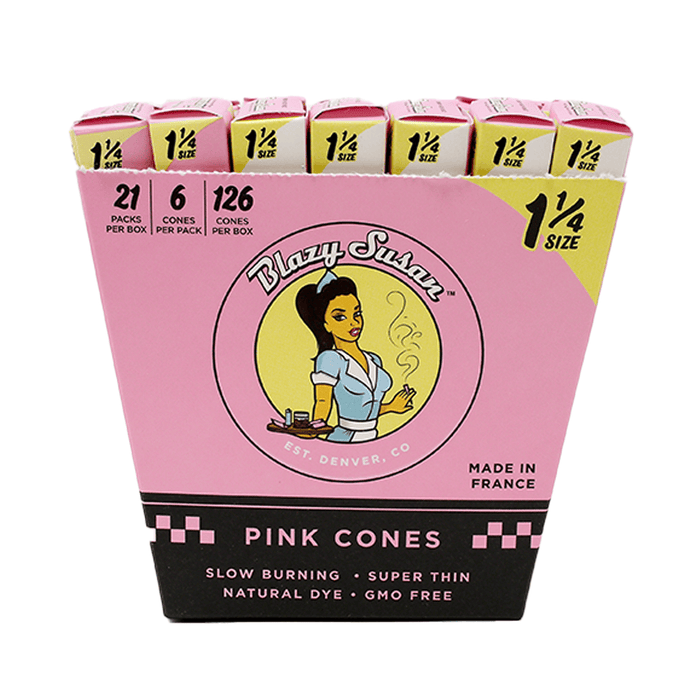 Blazy Susan Pink Paper Cones - Toker Supply