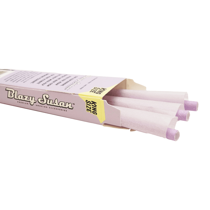 Blazy Susan Purple Paper Cones - Toker Supply
