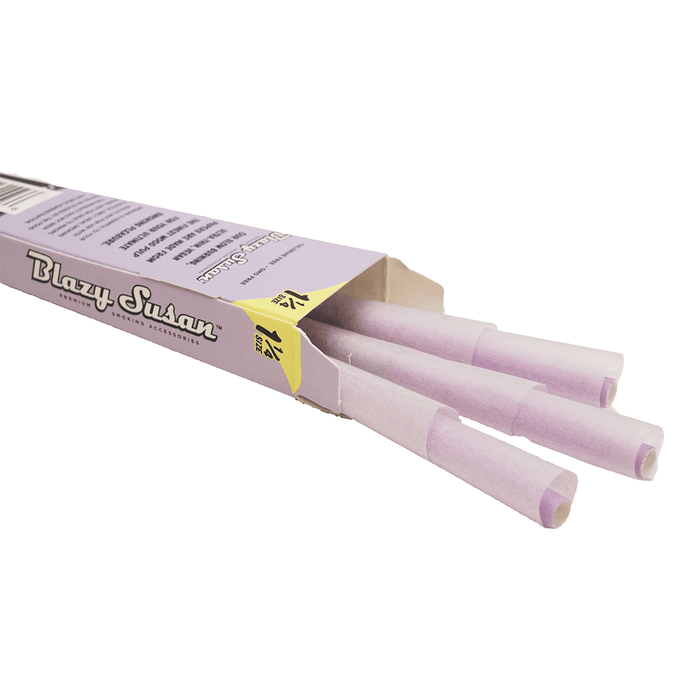 Blazy Susan Purple Paper Cones - Toker Supply