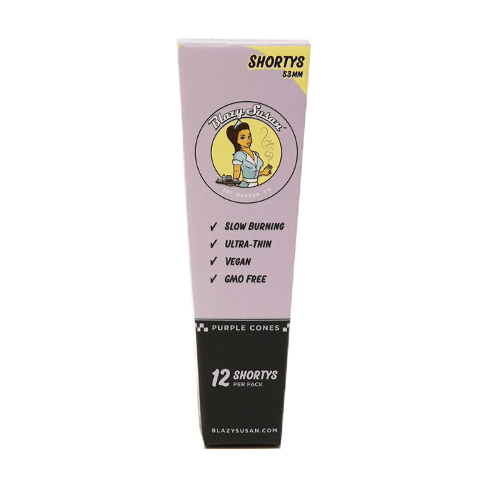 Blazy Susan Purple Paper Cones - Toker Supply