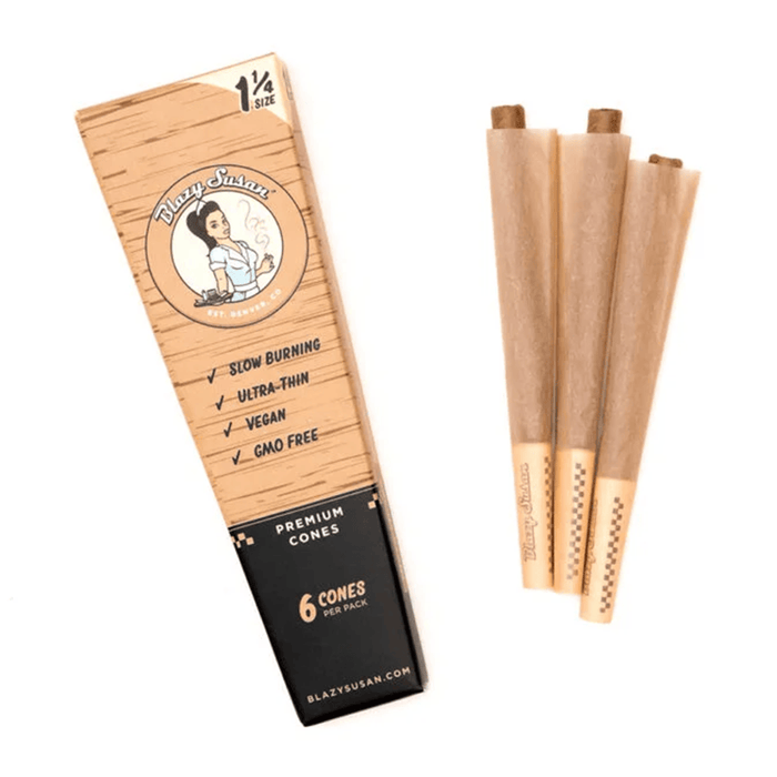 Blazy Susan Unbleached Paper Cones - Toker Supply