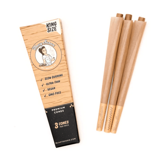 Blazy Susan Unbleached Paper Cones - Toker Supply